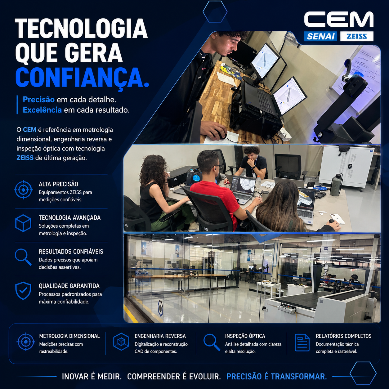 Medição por Coordenadas CMM com Tecnologia ZEISS